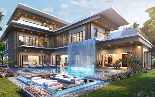 Portofino de Damac Lagoons ( Maison au bord d'un lagoon )